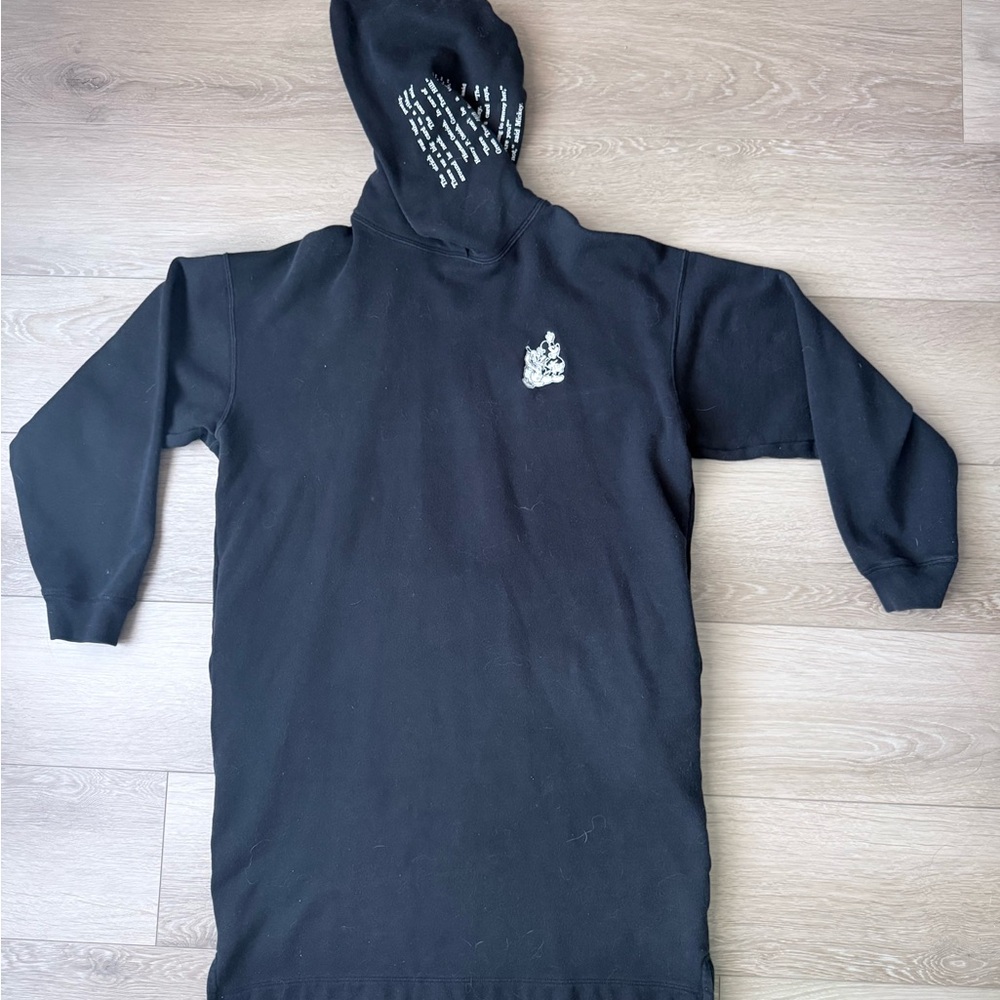 Disney Black Long Hoodie with Character Detail